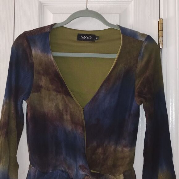 Fab'rik long sleeve romper with pockets Sz S - Picture 3 of 6